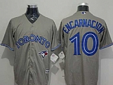 Toronto Blue Jays #10 Edwin Encarnacion Gray New Cool Base Stitched Jersey,baseball caps,new era cap wholesale,wholesale hats